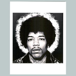 #0228  Jimi Hendrix Silhouette-B-W 4x6 Version Glossy Photo Fast Ship